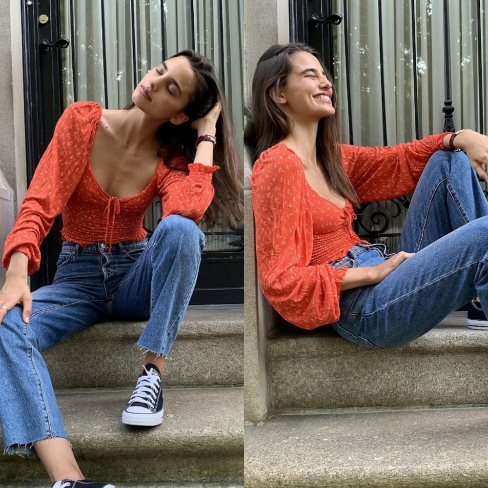 NWT UO Smocked Top